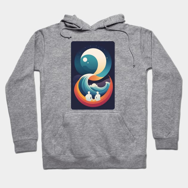 8th Sense Surf and Sunset Hoodie by globalrainbowengineers 